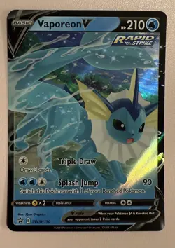 POKEMON TCG Vaporeon V SWSH150 SWSH: Sword & Shield Promo Cards Holo - Image 1