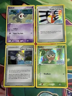 Ex Crystal Guardians 2006 Stamped Set Era Reverse Holo 4 Pokemon Card Lot - Image 1
