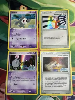 Ex Crystal Guardians 2006 Stamped Set Era Reverse Holo 4 Pokemon Card Lot - Image 1