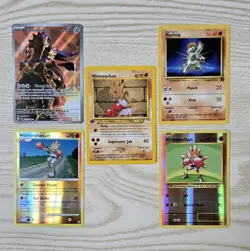 Pokemon Card Lot 5 – 1st Ed Hitmonchan Neo Destiny & Zamazenta SR - Image 1
