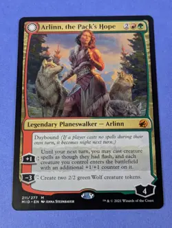 MTG: Innistrad: Arlinn, the Pack's Hope/Arlinn, the Moon's Fury #211/277 - NM - Image 1