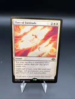 MTG Flare of Fortitude Modern Horizons 3 Regular NM R 0026 - Image 1