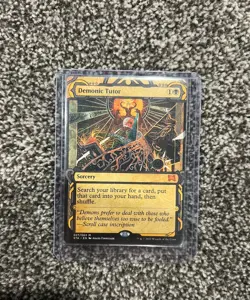 MTG Magic The Gathering Demonic Tutor (STA) 027/063 Extended Art Strixhaven NM - Image 3