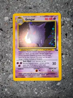 Pokemon TCG Cards Gengar 5/62 Fossil Holo Rare NM-M - Image 3