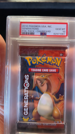 2016 Pokemon USA Inc Generations Foil Pack Charizard GEM MT 10 Graded PSA - Image 2