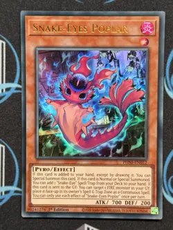 Yugioh Yugioh Snake-Eyes Poplar PHNI-EN012 1st edition Ultra Rare - Image 1