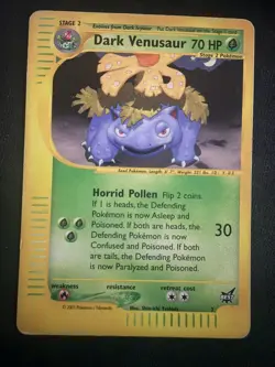 2003 Pokemon Best of Game Dark Venusaur #7 Promo - Image 1