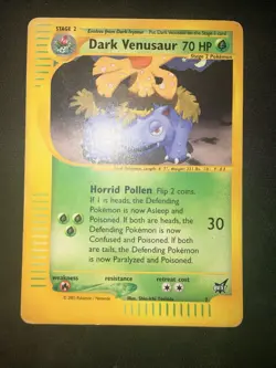 2003 Pokemon Best of Game Dark Venusaur #7 Promo - Image 4