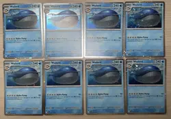 Lot Of 8: Pokemon Journey Together 041/159 Wailord Cosmo Holo Promo - Image 1