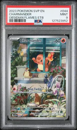 2023 POKEMON SVP EN-SV BLACK STAR PROMO #044 CHARMANDER PSA 9 - Image 1