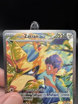 Pokemon Hop's Zacian ex 186/159 Journey Together Holo LP - Image 2