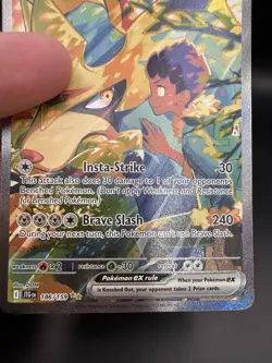 Pokemon Hop's Zacian ex 186/159 Journey Together Holo LP - Image 3