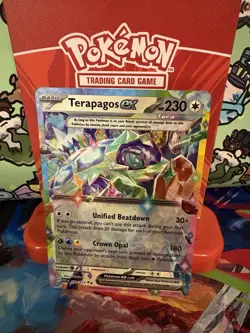 Pokemon Terapagos EX 179/217 Ascended Heroes Double Rare Holo NM - Image 2