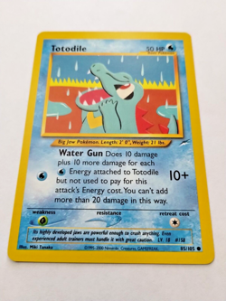 Pokemon TCG Totodile Neo Destiny 85 Regular Unlimited Common - Uncirculated - Image 2
