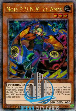Yugioh Noh-P.U.N.K. Ze Amin RA04-EN293 Quarter Century ScR NM 1st Ed - Image 3