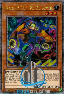 Yugioh Noh-P.U.N.K. Ze Amin RA04-EN293 Quarter Century ScR NM 1st Ed - Image 5