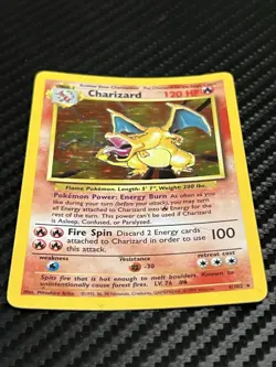Charizard 4/102 Holo Rare Base Set Unlimited Pokemon TCG WOTC 🔥 - Image 2