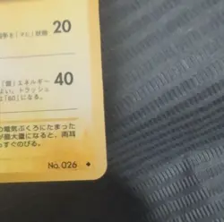 Raichu 026/1996 Japanese Regular LV.39 HP80 Masako Yamashita Pokemon TCG - Image 5