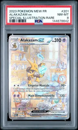 Carte Pokemon Alakazam ex 201/165 EV3.5 MEW 151 PSA 8 ✨ - Image 2