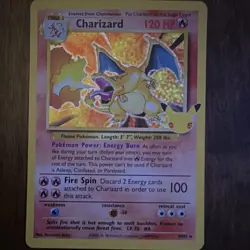 Pokemon Charizard 004/102 Base Set Holo: 25th Anniversary 2021 - Image 1