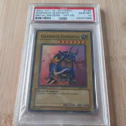 2002 YU-GI-OH! MRD-METAL RAIDERS 1ST ED #125 GARNECIA ELEFANTIS PSA 10 - Image 1