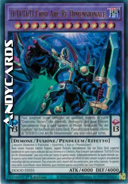 D/D/D/D CRISI ARC RE DIMENSIONALE • Ultra R • DOOD IT035 • 1Ed • Yugioh! - Image 1