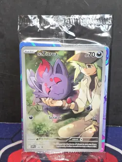 N's Zorua 189 Sv: Scarlet & Violet Promo Cards Holo Sealed - Image 1