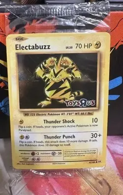 Electabuzz 41/108 Toys R Us Stamped Promo - Pokemon Evolutions Card (SEALED) - Image 1