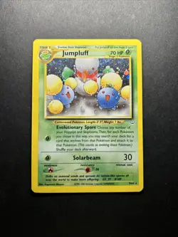 Jumpluff 9/64 Pokemon Neo Revelation Unlimited Holo Rare Card WOTC LP/MP 🌀 - Image 3