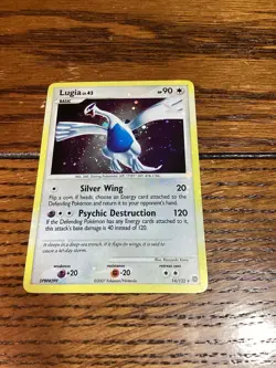 Lugia Lv. 43 14/132 Pokemon Diamond Pearl DP Secret Wonders Holo Bleed - Image 1