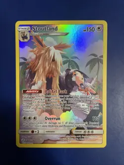 Stoutland Secret Rare Full Art Cosmic Eclipse 248/236 Pokemon Card NM/MINT - Image 1