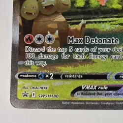2021 Flareon VMAX SWSH180 Pokemon Promo Full Alt Art Holo Rare NM Oversized - Image 4