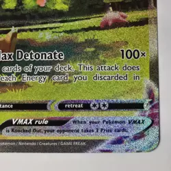 2021 Flareon VMAX SWSH180 Pokemon Promo Full Alt Art Holo Rare NM Oversized - Image 5