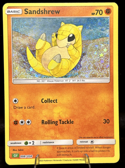 Sandshrew 008/034 Trading Card Game Classic Holo - Pokemon Card - NM - Image 1