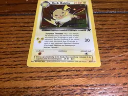 Dark Raichu 83/82 Pokemon Team Rocket Holo Secret Rare - Image 3