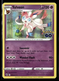 Pokemon GO Sylveon 035/078 NM Holo - Image 1