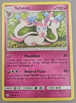Sylveon 155/236 Cosmic Eclipse Pokemon TCG Rare - NM - Image 1