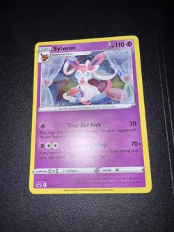 Pokemon Sylveon TCG Sword & Shield SWSH211 Holo Promo Card NM - Mint Black Star - Image 1