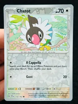Chatot 132/162 Reverse holo - LP-NM - Pokemon TCG Card - Image 1
