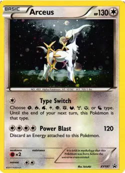 Pokemon TCG Arceus XY Black Star Promos Holo XY197 LP - Image 1