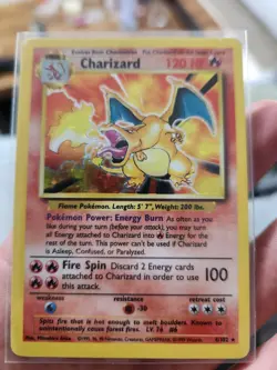 Pokemon TCG Charizard Base Set 4/102 Holo Unlimited Holo Rare - Image 5