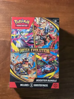 Mega Evolution Booster Bundle Sealed New Pokemon TCG Mega Evolution 6 Packs Rare - Image 1