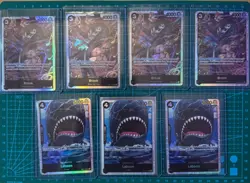 One Piece TCG Lot of 7 English SR - Brook EB01-046 SR x4 & Laboon EB01-048 SR x3 - Image 1