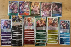 One Piece TCG - EB03 Heroines Edition - Lot of 38 Holo Rares and 5 Super Rares - Image 1