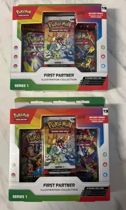 x2 Pokemon Trading Card Game - First Partner Illustration Collection - Series 1 - Image 1