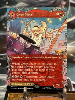 MTG | Gwen Stacy (0209) (Borderless) [Spiderman] NF - Image 1