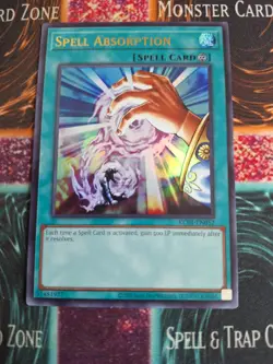 Yu-Gi-Oh! Spell Absorption KC01-EN052 Ultra Rare Limited Near Mint - Image 1
