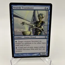 MTG 2004 Neurok Transmuter - Creature, Human Wizard DST Darksteel 27/165 Unc Blu - Image 1