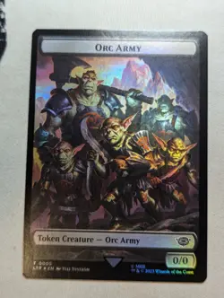 Token - Food & Orc Army - MTG - LTR 0010 & 0005 - FOIL - Image 2