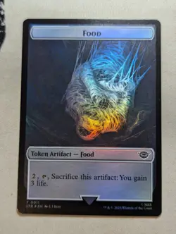 Token - Food & Spirit - MTG - LTR 0011 & 0003 - FOIL - Image 1